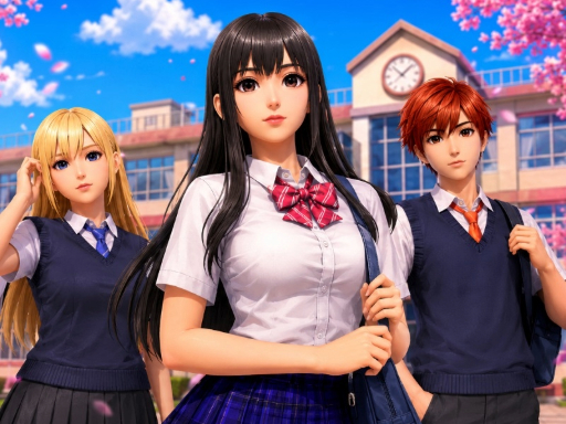 Play High School Girls Classroom Life